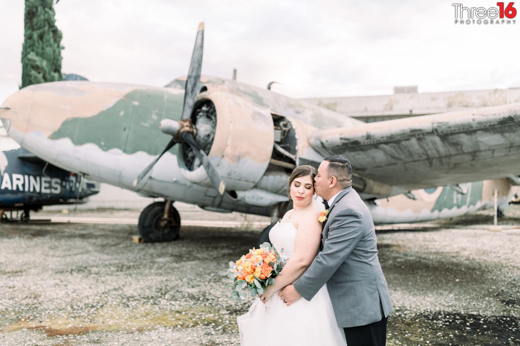 Wedding at Planes of Fame Museum in Chino